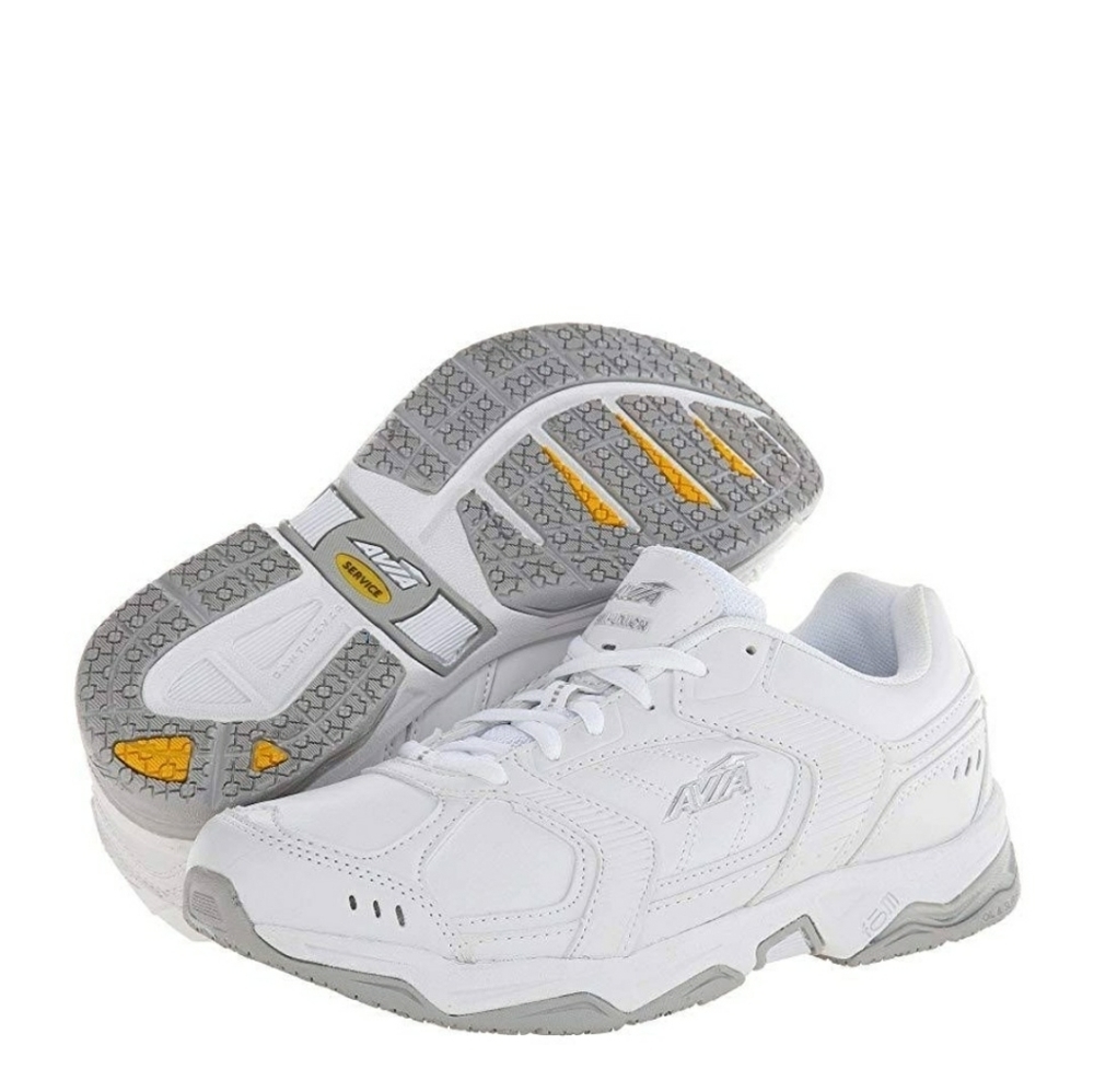 AVIA SHOES MEN'S STYLE A1439MWSV COLOR WHITE/STEEL size 8